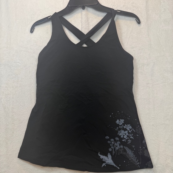 Lululemon Tank Top Womens Size 6 Black Cross Back Athletic Yoga Workout - Picture 7 of 7